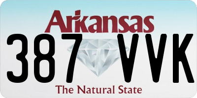 AR license plate 387VVK