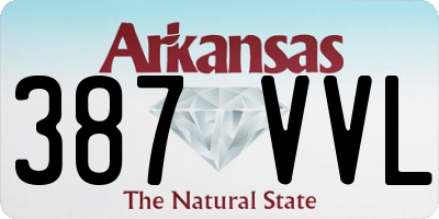 AR license plate 387VVL