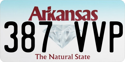 AR license plate 387VVP
