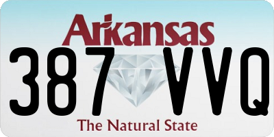 AR license plate 387VVQ
