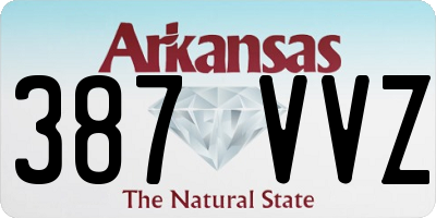 AR license plate 387VVZ