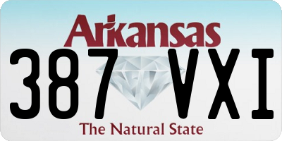 AR license plate 387VXI