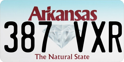 AR license plate 387VXR