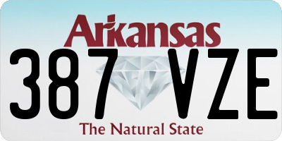 AR license plate 387VZE