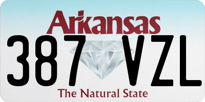 AR license plate 387VZL