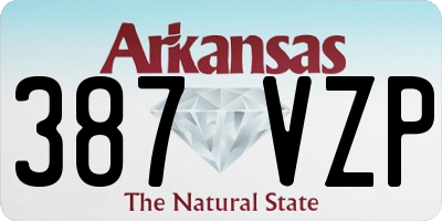 AR license plate 387VZP