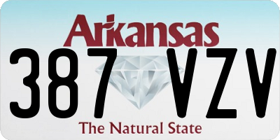 AR license plate 387VZV