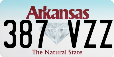 AR license plate 387VZZ