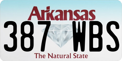 AR license plate 387WBS