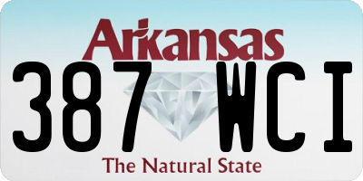AR license plate 387WCI
