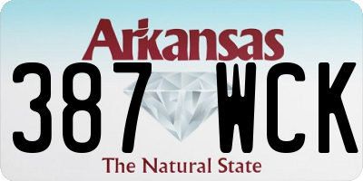 AR license plate 387WCK