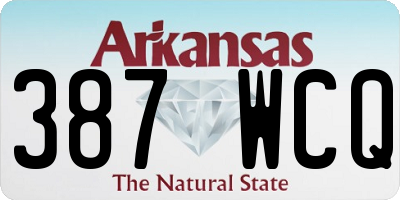AR license plate 387WCQ