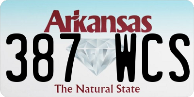 AR license plate 387WCS