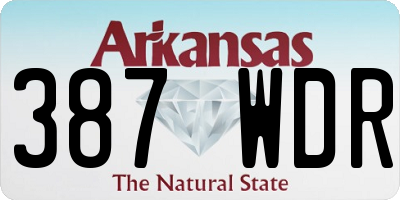 AR license plate 387WDR