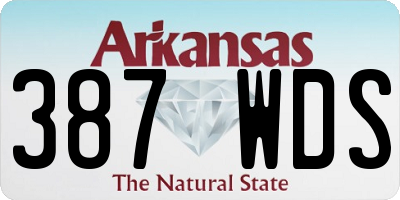 AR license plate 387WDS