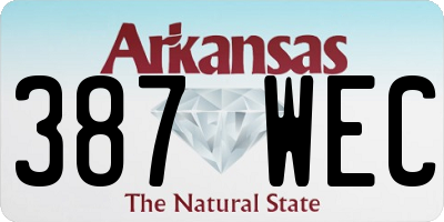 AR license plate 387WEC