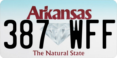 AR license plate 387WFF