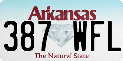 AR license plate 387WFL