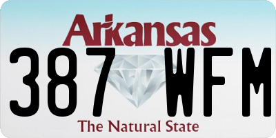 AR license plate 387WFM