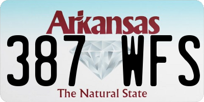 AR license plate 387WFS