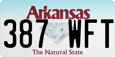 AR license plate 387WFT