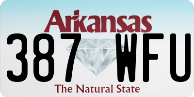 AR license plate 387WFU