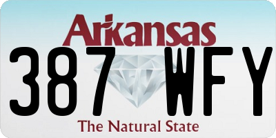 AR license plate 387WFY