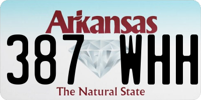 AR license plate 387WHH