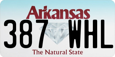 AR license plate 387WHL