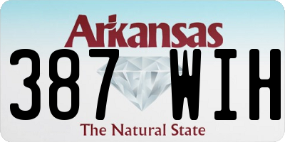 AR license plate 387WIH