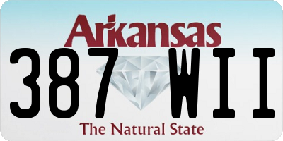 AR license plate 387WII