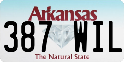 AR license plate 387WIL