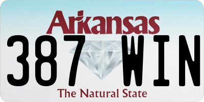AR license plate 387WIN