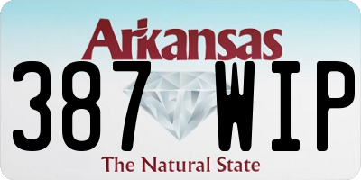 AR license plate 387WIP