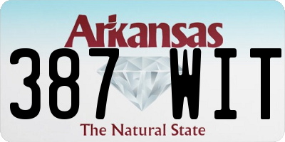 AR license plate 387WIT