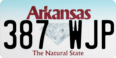 AR license plate 387WJP