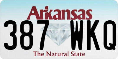 AR license plate 387WKQ