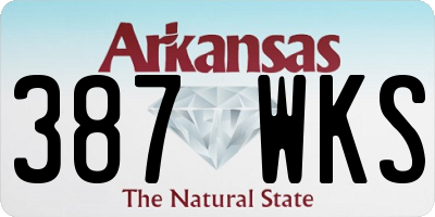 AR license plate 387WKS