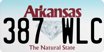 AR license plate 387WLC