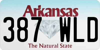 AR license plate 387WLD