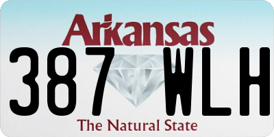 AR license plate 387WLH