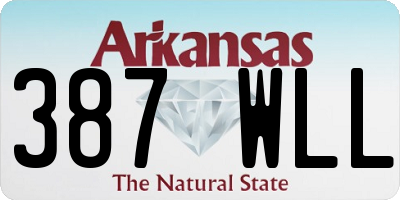 AR license plate 387WLL