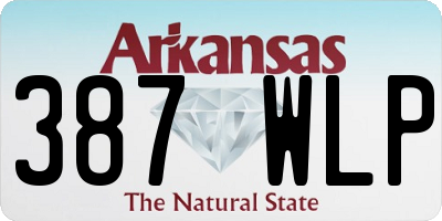 AR license plate 387WLP