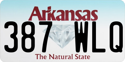 AR license plate 387WLQ