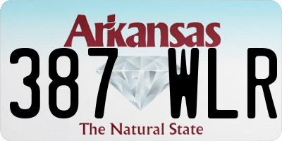 AR license plate 387WLR