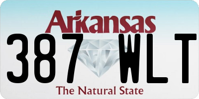 AR license plate 387WLT