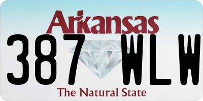 AR license plate 387WLW