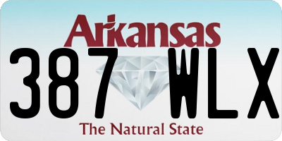 AR license plate 387WLX