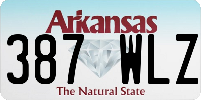 AR license plate 387WLZ