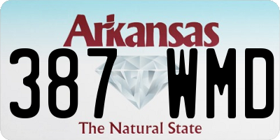 AR license plate 387WMD